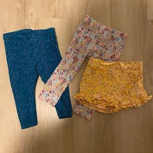 Baby girl shorts/pants 12m bundle - carters, art class, cat & Jack